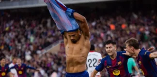 2-1. Araujo salva al Barça antes del clásico