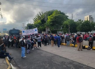 Afectados de Koriun realizan asamblea en Choloma