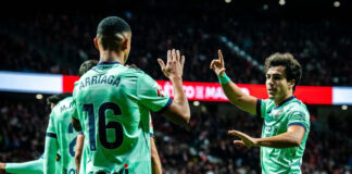 Atlético de Madrid vence al Levante con Arriaga en la cancha