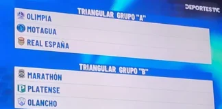 Definidas las triangulares del torneo Apertura