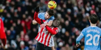 0-0. Frenazo del City